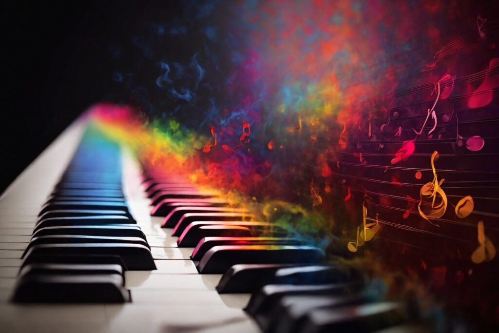 Piano keys unveiling the Emotional Spectrum of Musical Scales