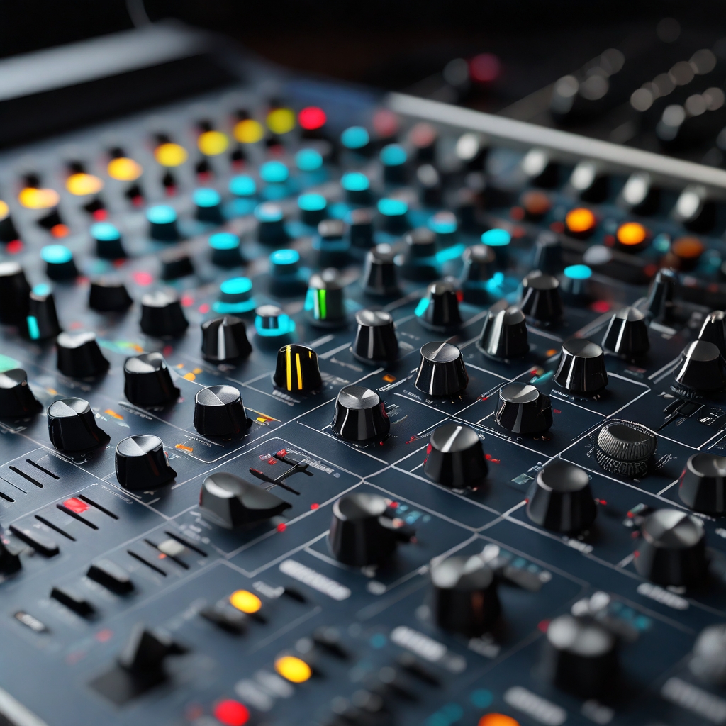 An image of a mixing console symbolizing the importance of getting a good mix in Trance music.