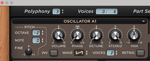 Setting up the Oscillator