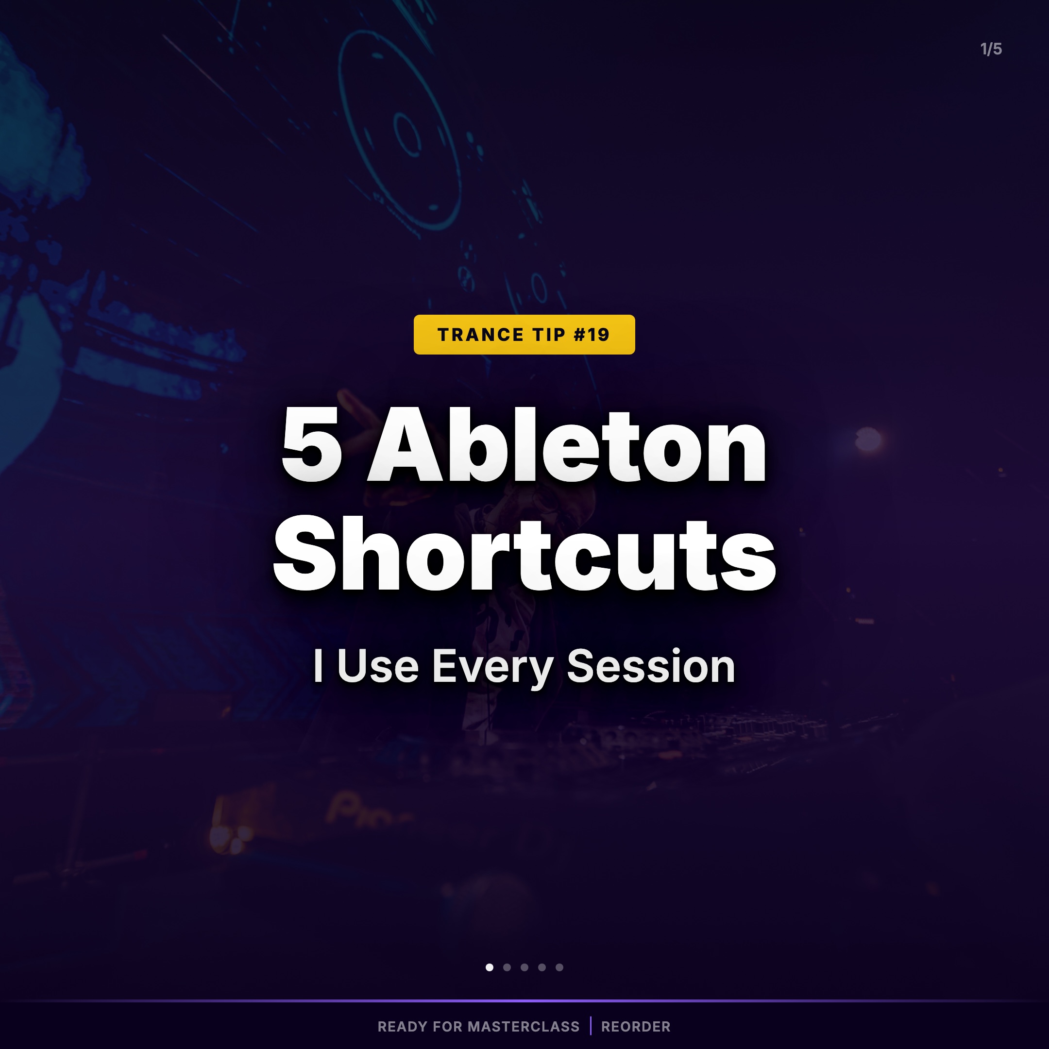 5 Ableton Shortcuts
