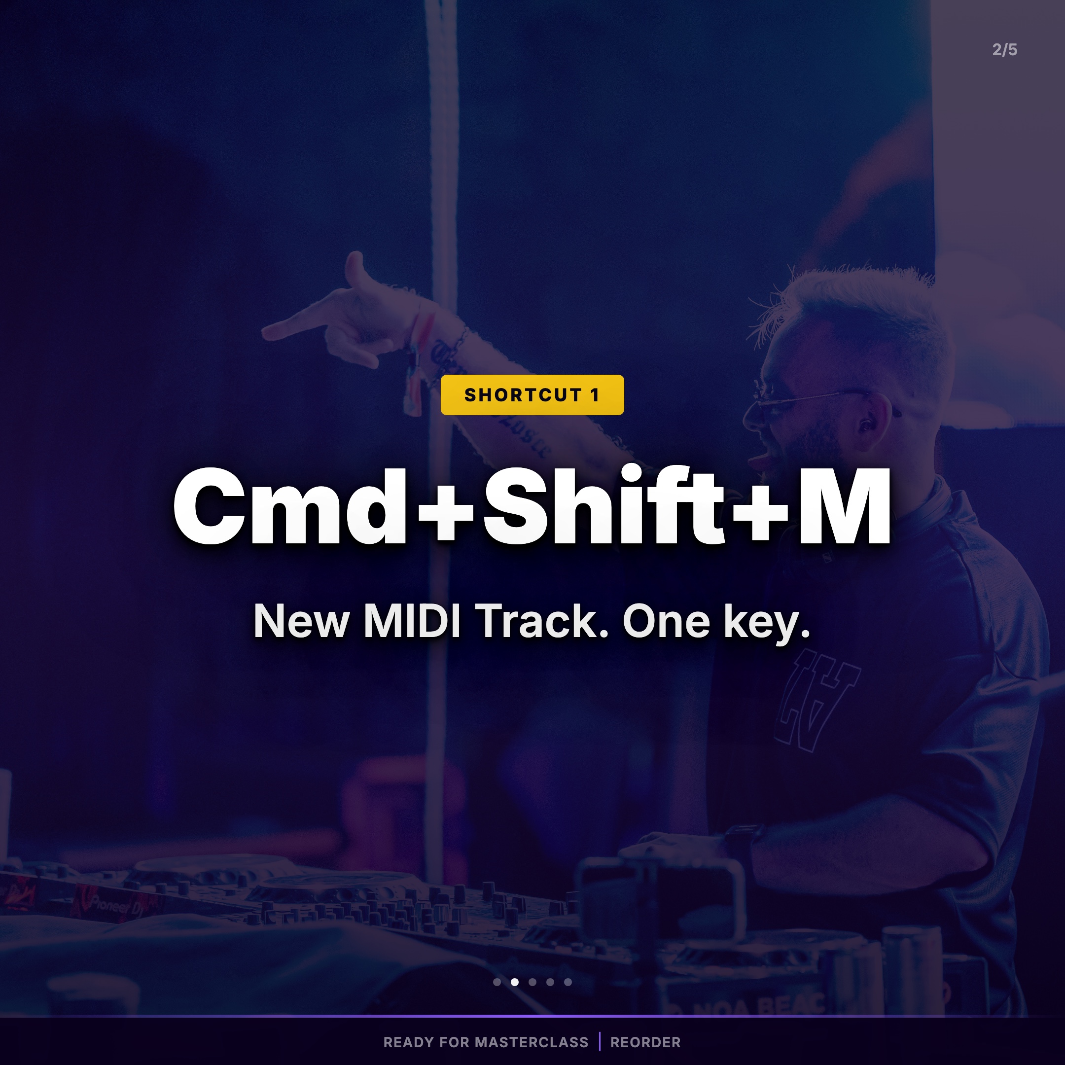 New MIDI Track shortcut