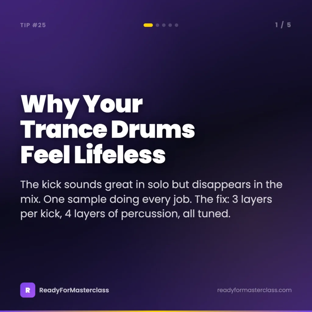 Why your trance drums feel lifeless